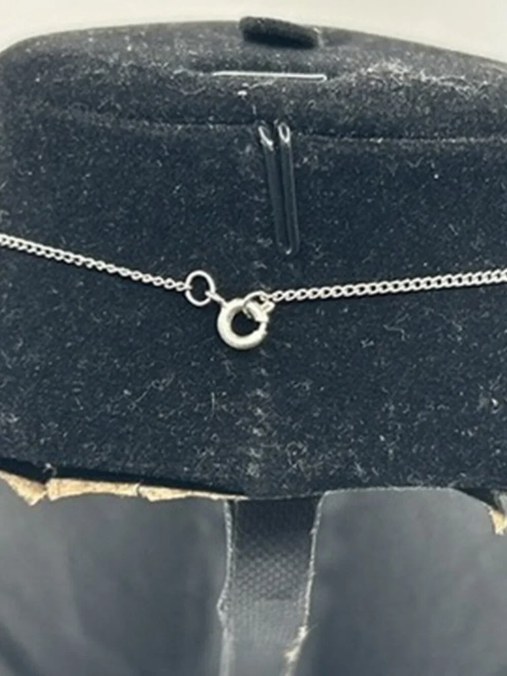 Womens Dainty Real Silver Cross Pendant Thin Chain Plated Stainless Steel